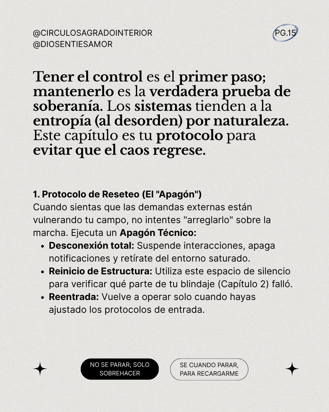 Soberanía Operativa: Manual de Corte para desmantelar el Caos y codificar tu propio Orden.