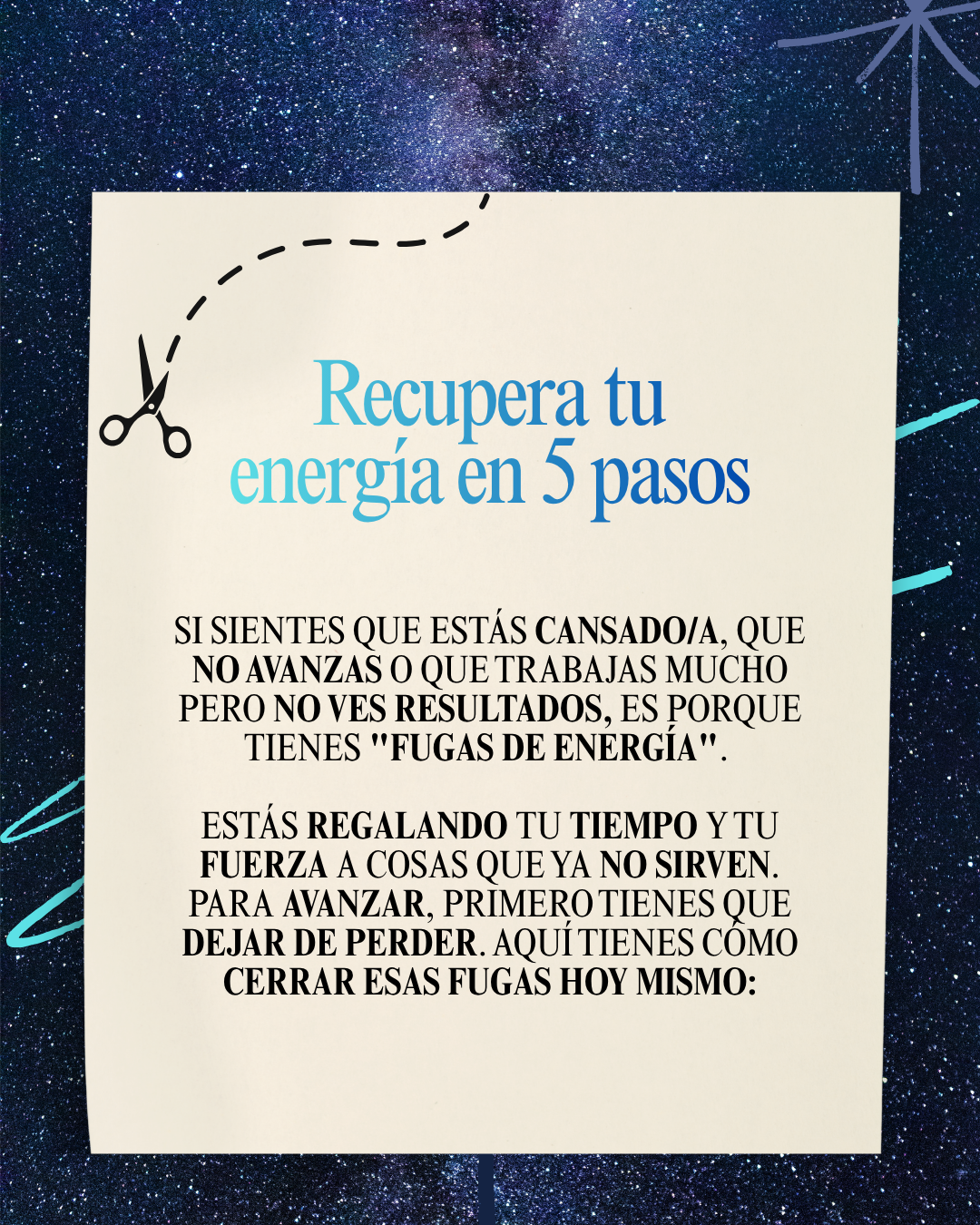 Manual de Corte: Elimina las Fugas de tu Sistema y Ejecuta tu Poder Superior.
