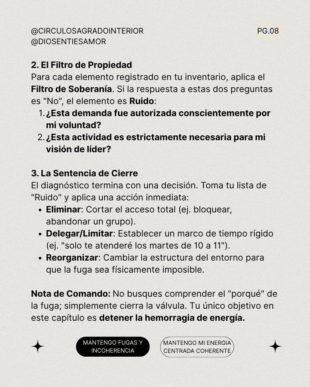 Soberanía Operativa: Manual de Corte para desmantelar el Caos y codificar tu propio Orden.